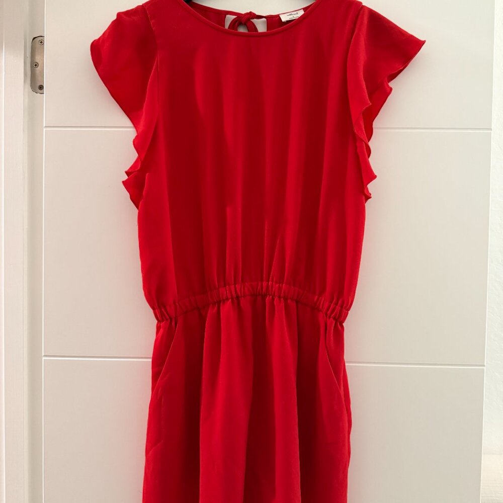 Aritzia Wilfred Fleurette Romper in red, Size Small - Picture 3 of 6